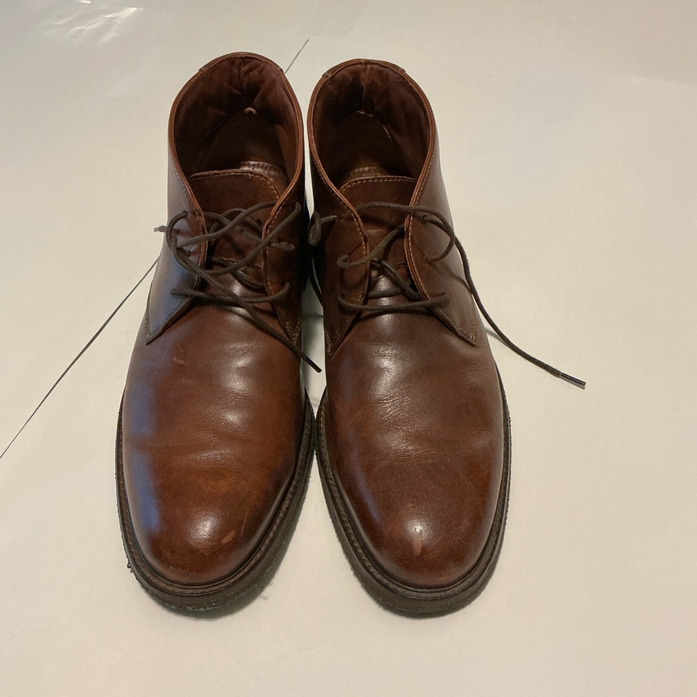 Johnston & Murphy Copeland Chukka Boots Leather Sheepskin Size 13